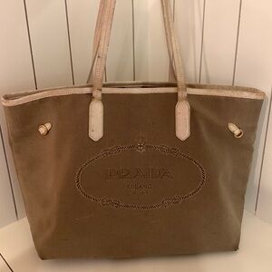 Prada Canvas Tote